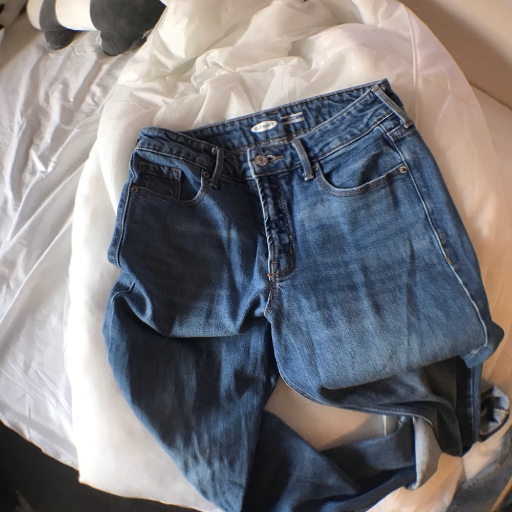 Old Navy Power Straight High Rise Jeans